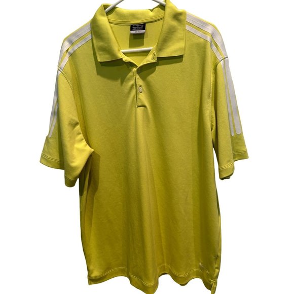 Nike Dri-Fit Golf Polo Shirt size XL, Chartreuse yellow green with White Trim - Picture 1 of 4